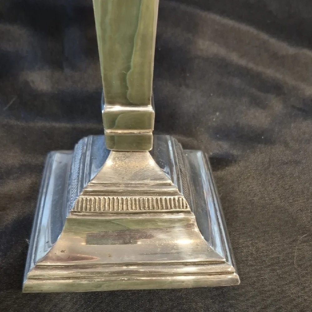 Pottery Barn Maxfield Hotel Large Silver Candlestick